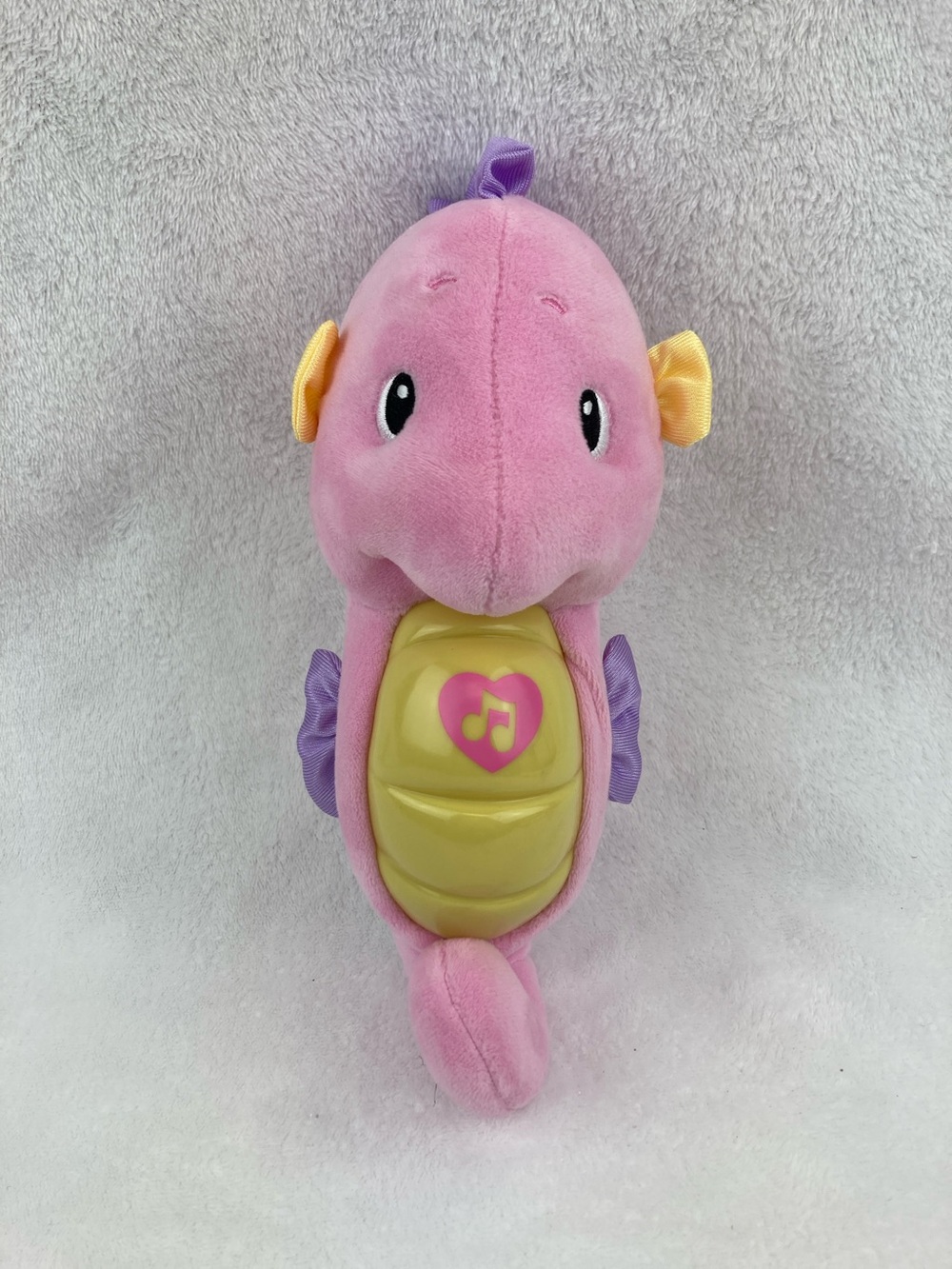 Fisher-Price Soothe & Glow Seahorse, Musical Plush Toy & Sound Machine, Pink